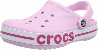 Crocs Mens and Womens Bayaband Clog Slip Sandal - Black