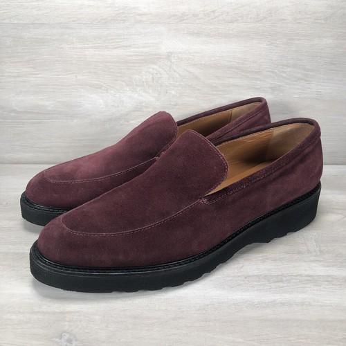 Aquatalia Kelsey Suede Platform Loafers 