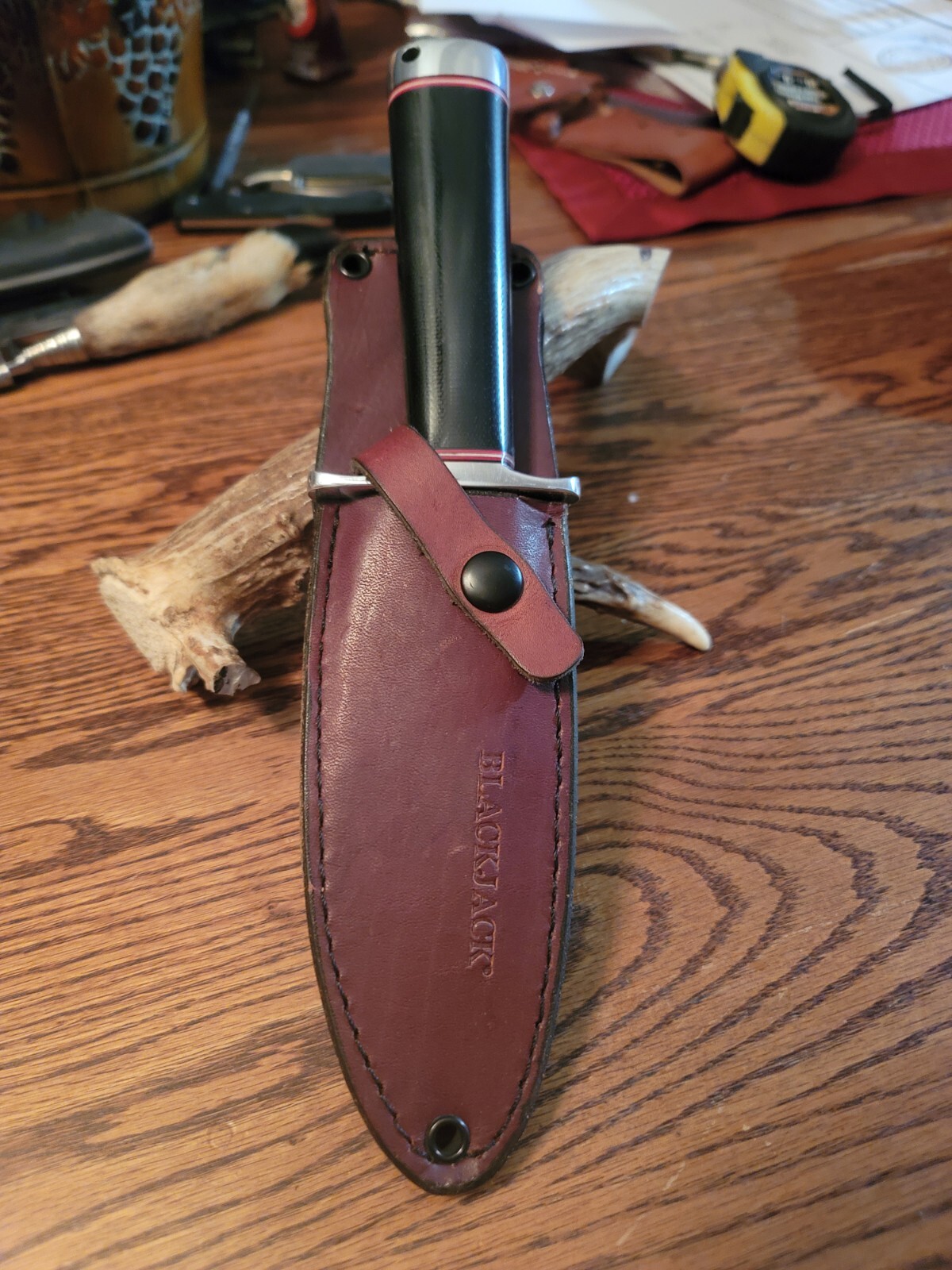 Blackjack Knives Model 5, Black Micarta, Bark River eBay