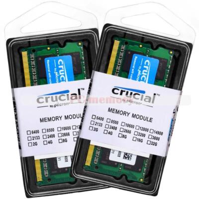 Kit De RAM Crucial DDR3 16 Go (2x8) 1600 MHz PC3-12800 Pour PC De Bureau - Non-ECC, Neuf Testé