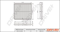 Dr!Ve+ DP1110.10.0233 Luftfilter FüR Daewoo