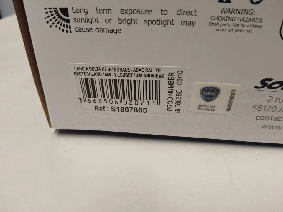 Solido Lancia Delta HF Integrale ESSO #2 Loubet ADAC Rally 1989 1/18 S1807805 - Immagine 3 di 3