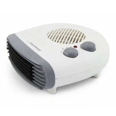 ESPERANZA Calefactor de aire para baño horizontal Regulable Calefacción 2000W Blanco