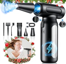 Compressed-Air-Duster-Mini-Blower- Turbo Fan- 300000RPM Electric Duster with LED