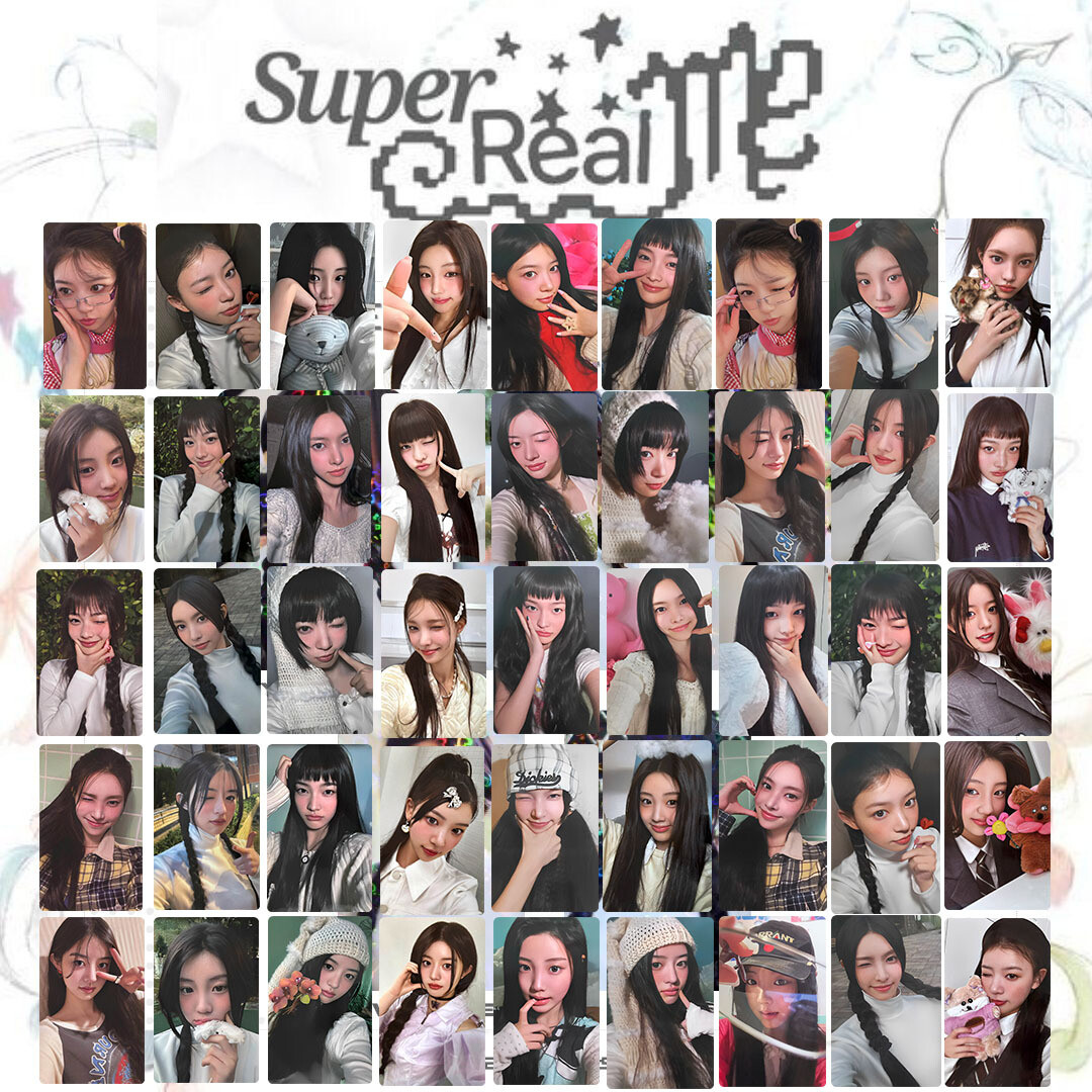 5pcs/set ILLIT Super Real Me Self Made Photo Cards HD Photocard