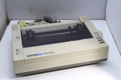 Vintage Roland Dot Matrix Impact Printer PR-1012 Parallel - Turns on, Untested