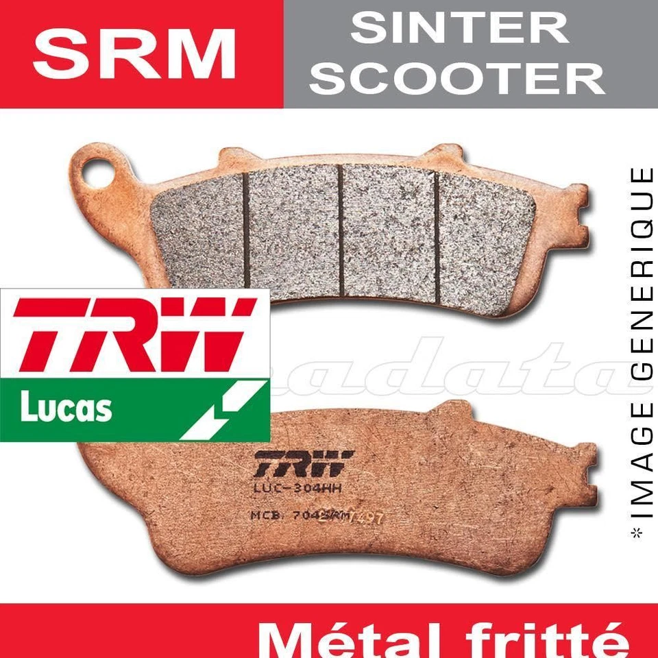 Plaquettes de frein Arrière TRW Lucas MCB 800 SRM SYM GTS 125 Joymax evo i. 07- - Photo 1/2