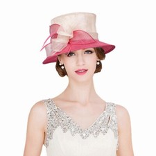 Hot Women Wedding Bridal Caps Kentucky Derby Top Hat Elegant Church Party Prom