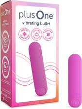 Plusone Bullet Vibrator for Women, Mini Vibrator Made of Body-Safe Silicone, Ful