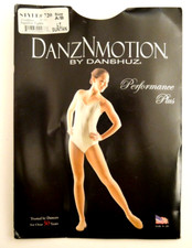 Danz N Motion by Danshuz Lt Suntan Footless Supplex Tights Size A/B Style 720