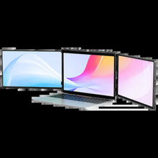 Portable Monitor for Laptop 14" Detachable Triple Monitor with Kickstand 1080P H