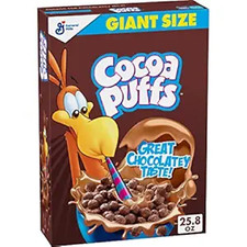 Cocoa Puffs Chocolate Breakfast Cereal with Whole Grains Family Size 25.8 oz