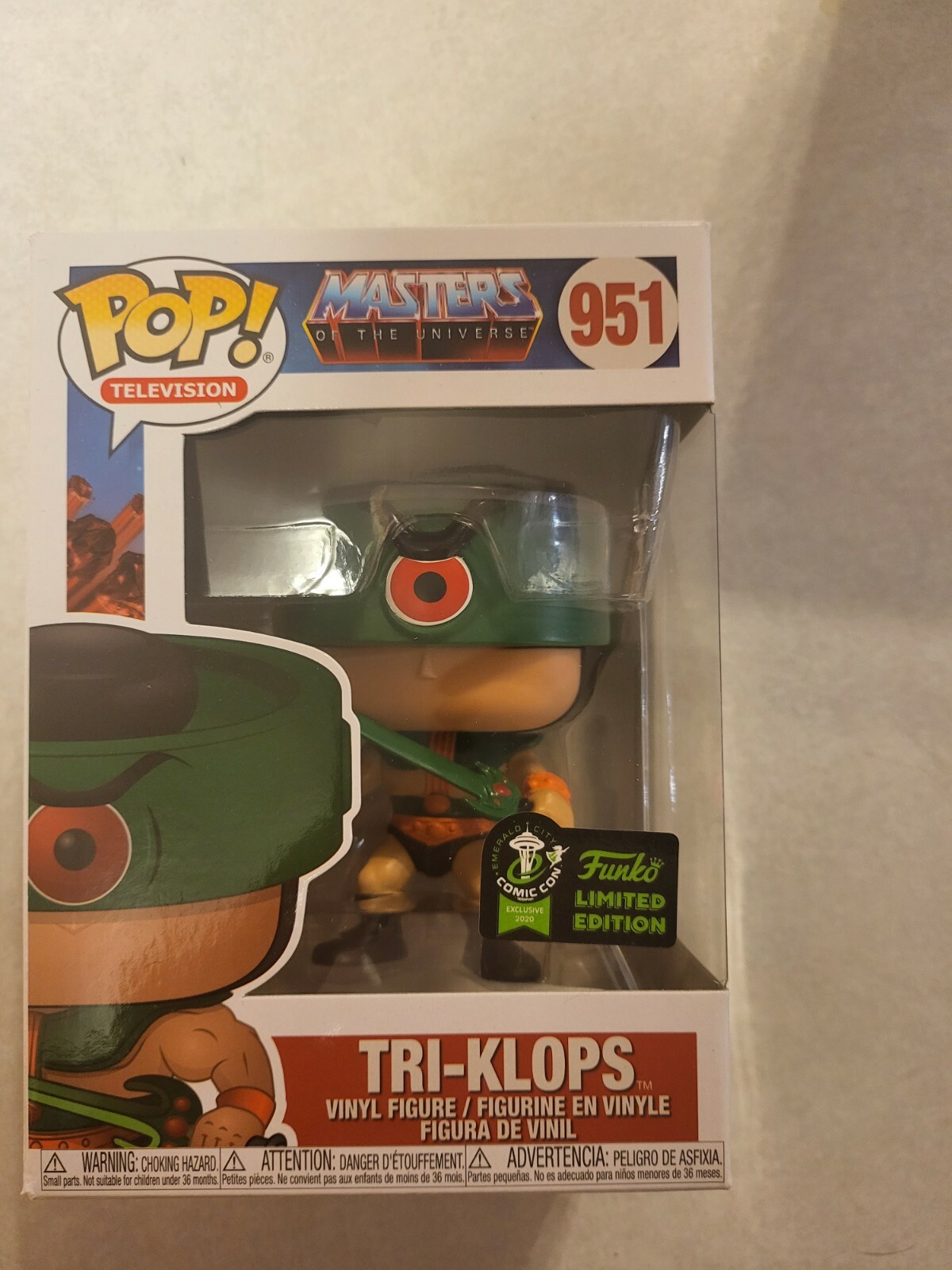 Funko Pop Masters of the Universe Tri-Klops Vinyl Figure ECCC OFFICIAL STICKER 