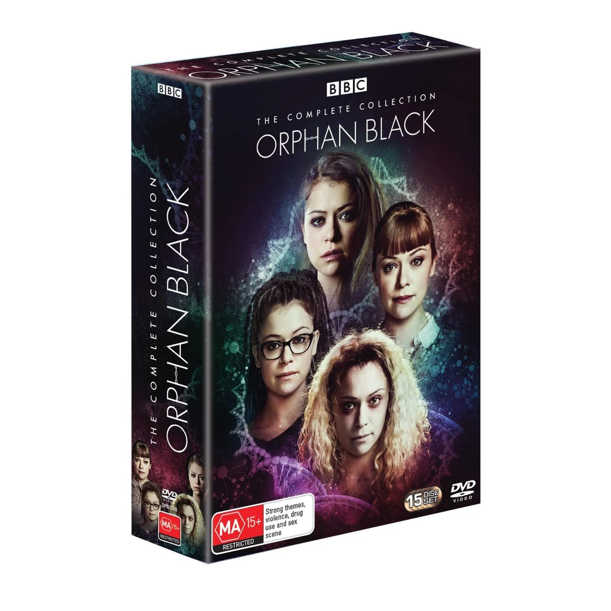 ORPHAN BLACK 1-5 (2013-2017): COMPLETE Clone TV Season Series Au Rg4 DVD  not US