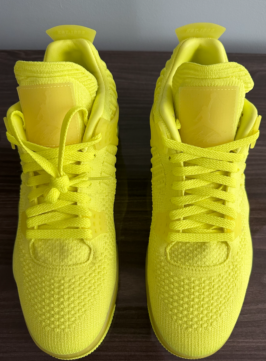 air jordan 4 flyknit volt