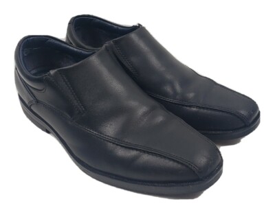 Dockers Mens 10.5 M Black Leather Slip Resistant Safety Work  display picture 2