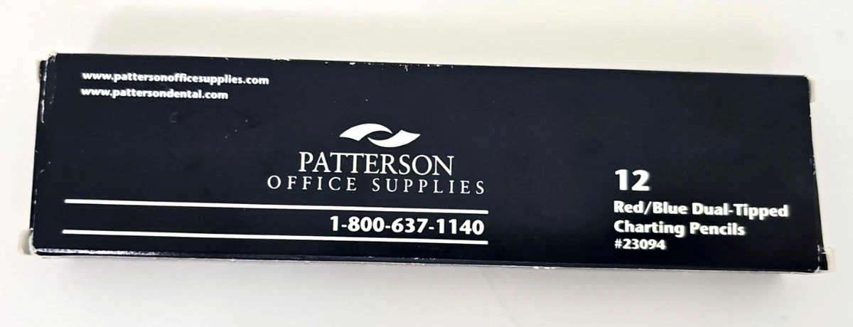 Patterson Office Supplies 12 Red Blue Dual Tipped Charting Pencils 23094