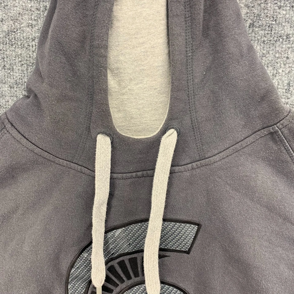 Michigan State Spartans Hoodie Mens Large Gray Antigua Sweatshirt Pullover Logo - Image 4 of 4