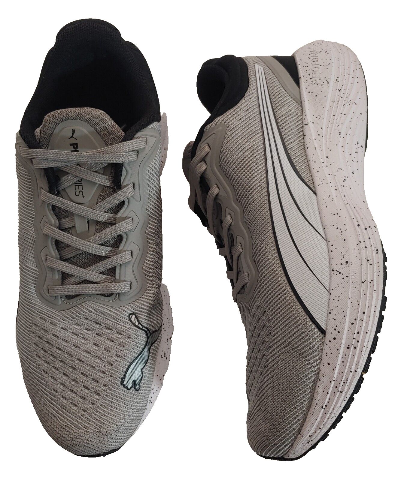 Puma Running Shoes Size 9 Grey White Fog Mist Scend Pro Engineered 37877702-image