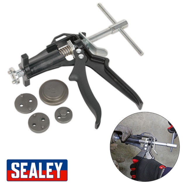 Sealey VS0211 5 Piece Brake Piston Wind-Back Tool Kit Tools Disc DIY Garage Sealey VS0211 5 Piece Brake Piston Wind-Back Tool Kit Tools Disc DIY Garage