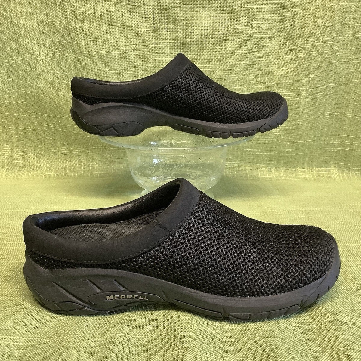 MERRELL ENCORE BREEZE SIZE 11 Men’s Brown Mesh Slip-On Loafers Merrell Encore Adams Comfort Slip On Loafer Clogs Wom… - Gem main image 2