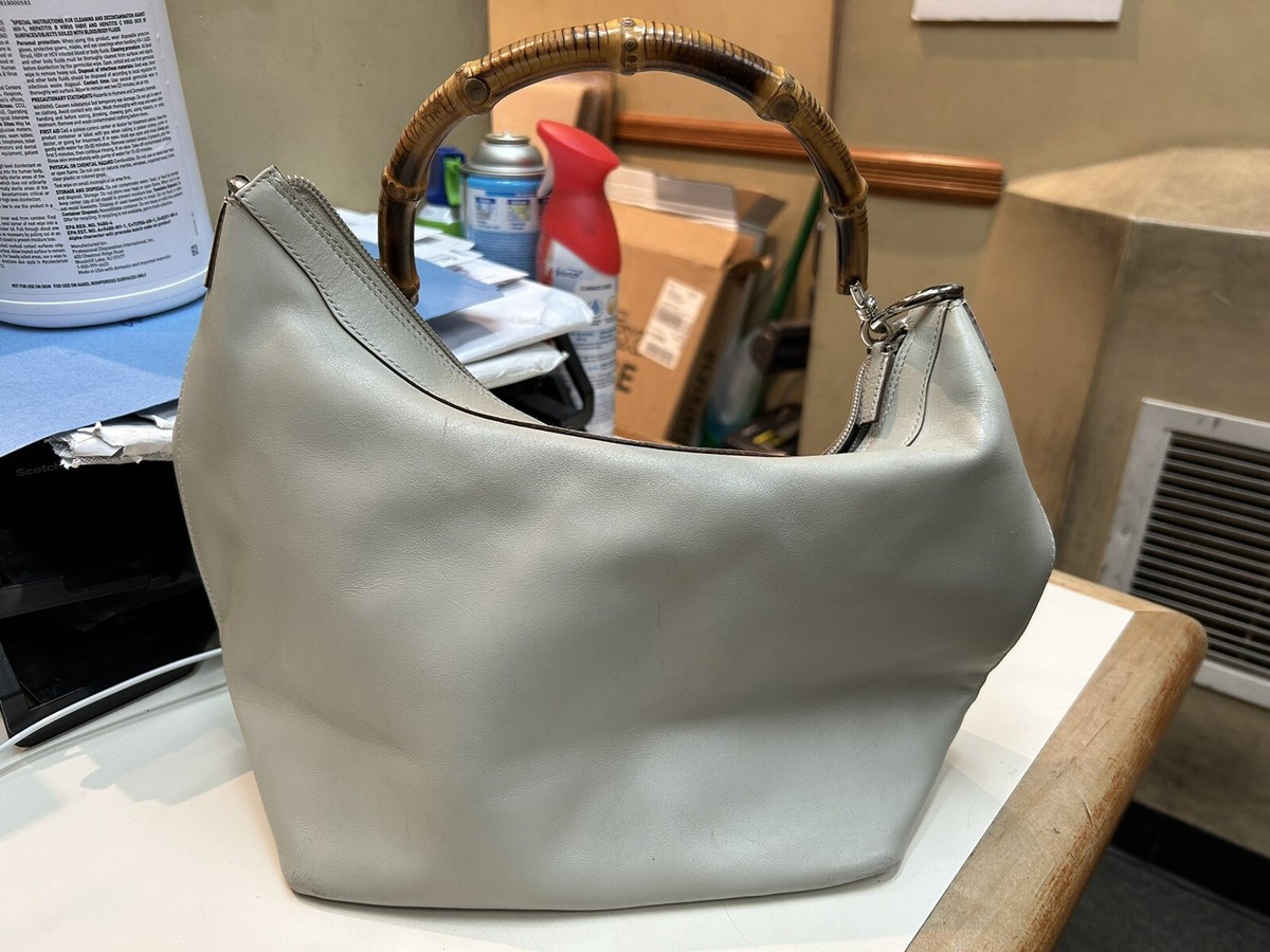 Gucci Beige Leather Bamboo Handbag 0008531 | eBay 