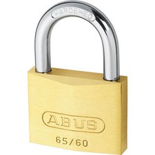 Image of Abus 65 Series Compact Brass Padlock Keyed Alike 60mm Standard