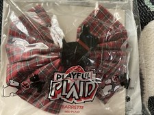 Avon Playful Plaid Barrette With Scottish black Dog, 1989 unopened, storaged