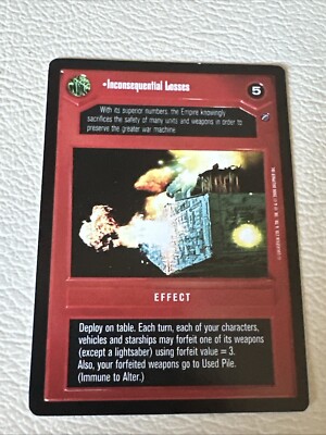 SWCCG: Inconsequential Losses Death Star II Star Wars CCG Decipher | eBay