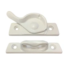 Andersen Sash Lock & Keeper with Screws Traditional Kit - White - 9069433