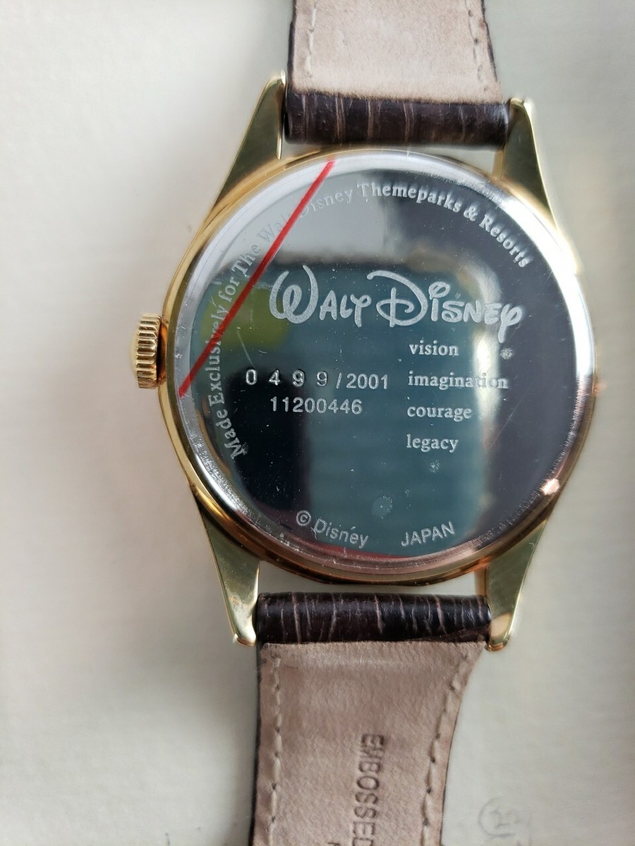 Walt Disney Ltd Edition Wrist Watch w/Shadow Box Theme Parks