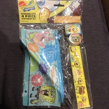 spongebob squarepants personalized 4 piece stationery set ages 4 