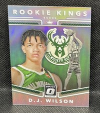 D.J. Wilson 2017-18 Donruss Optic #17 Rookie Kings Silver Prizm Milwaukee Bucks
