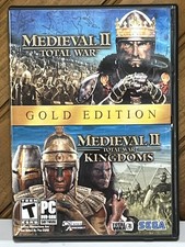 Medieval II Gold Edition Total War Total War Kingdoms PC DVD 2 Discs Works