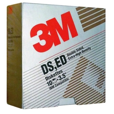 10x Floppy 3.5  Zoll Disketten 3M 2,88 MB / 4MB - neu und unbenutzt NOS