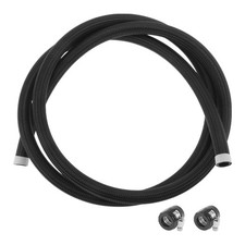AN-10 Fuel Line Kit 7.55Ft with 2 Pcs Black Clamps 1 Set