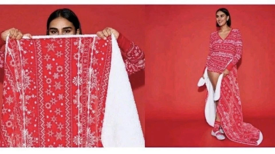 Новый с Ярлыками Victoria's Secret шерпа одеяло супер мягкий 50 «x 60»  - Изображение 3 из 4