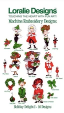 Loralie Designs Machine Embroidery Holiday Delight 1 USB/FLASH DRIVE