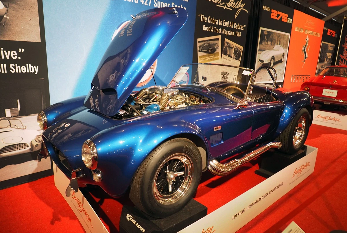 The only remaining Super Snake 1965 Shelby Cobra sold for $5.5 million.