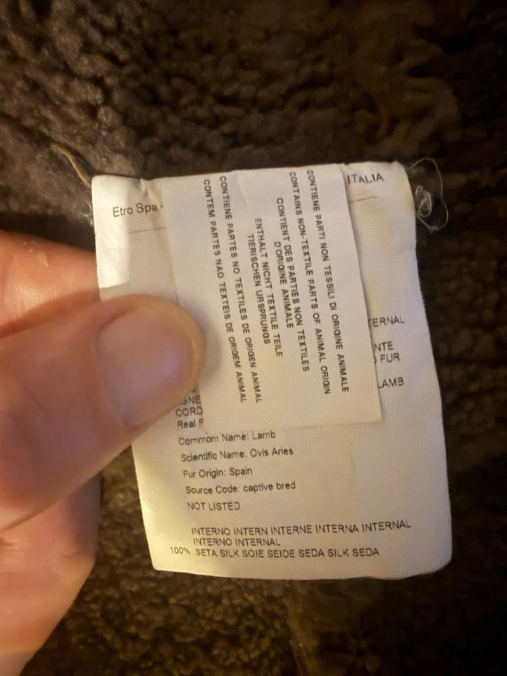 复古皮革羊皮剪绒外套 — 第 4/4 张图片