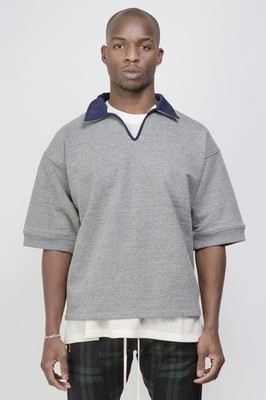 トップス fear of god HEAVY TERRY V-NECK POLO 5th Fear Of God // Fifth Collection Heavy Terry V-Neck Polo Shirt