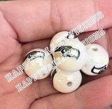10 Piece SEATTLE Football Team Acrylic Focal Beads 16mm NEW Football Team