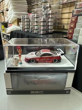 TOYOTA GR86 IDEMITSU 100 WITH FEMALE FIGURE 1/64 DIECAST CAR MODEL BY BSC