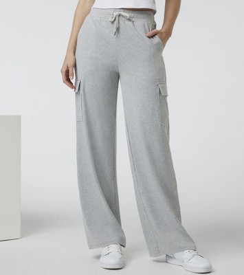 New Vuori Women's Halo Essential Cargo Wideleg Grey VW4173 Size XL