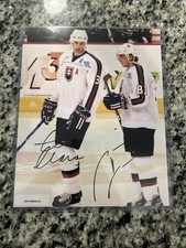 Zdeno Chara Marian Hossa  Olympics 8x10 Autograph Photo