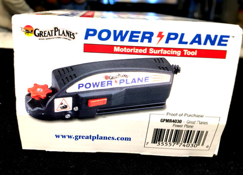 Great Planes Power Plane Motorized Surfacing Tool GPMR4030 In Box Tested Working