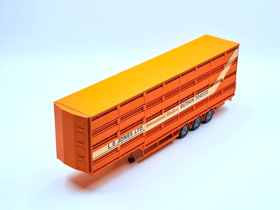 CORGI LIVESTOCK TRANSPORTER TRAILER MODEL ONLY LE JONES CC12424 1:50 - Image 3 of 4