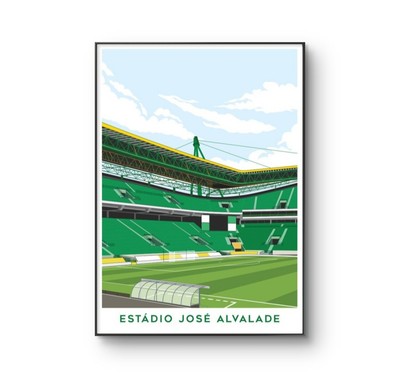 Sporting Lissabon Poster, Sporting CP Fußballstadion Poster, Druck A4