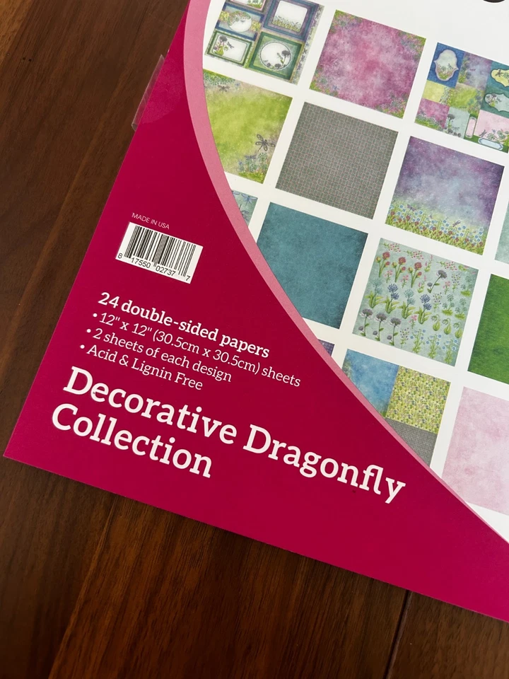 Almohadilla de Papel Decorativa Colección Libélula Heartfelt Creations 24 pk 12 x 12 Foto 2 de 3