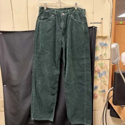 Levis 565 Loose Straight Corduroy Pants Olive Green Mens 30x32 NWT Vintage Style - Image 1 of 4